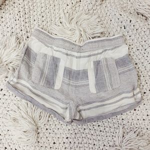 Lou & Grey Linen Striped Shorts